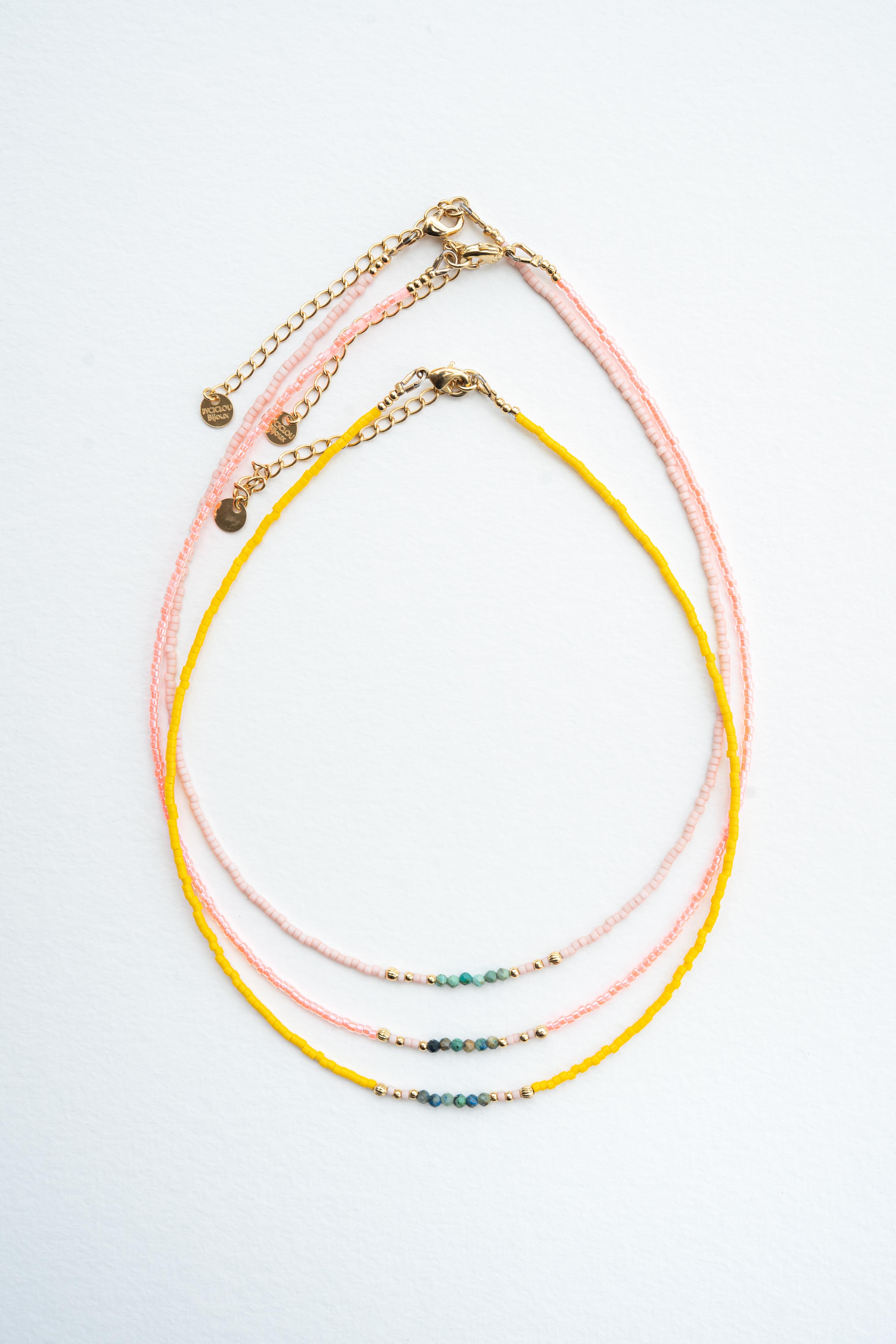 Collier Bla-bla Jaune