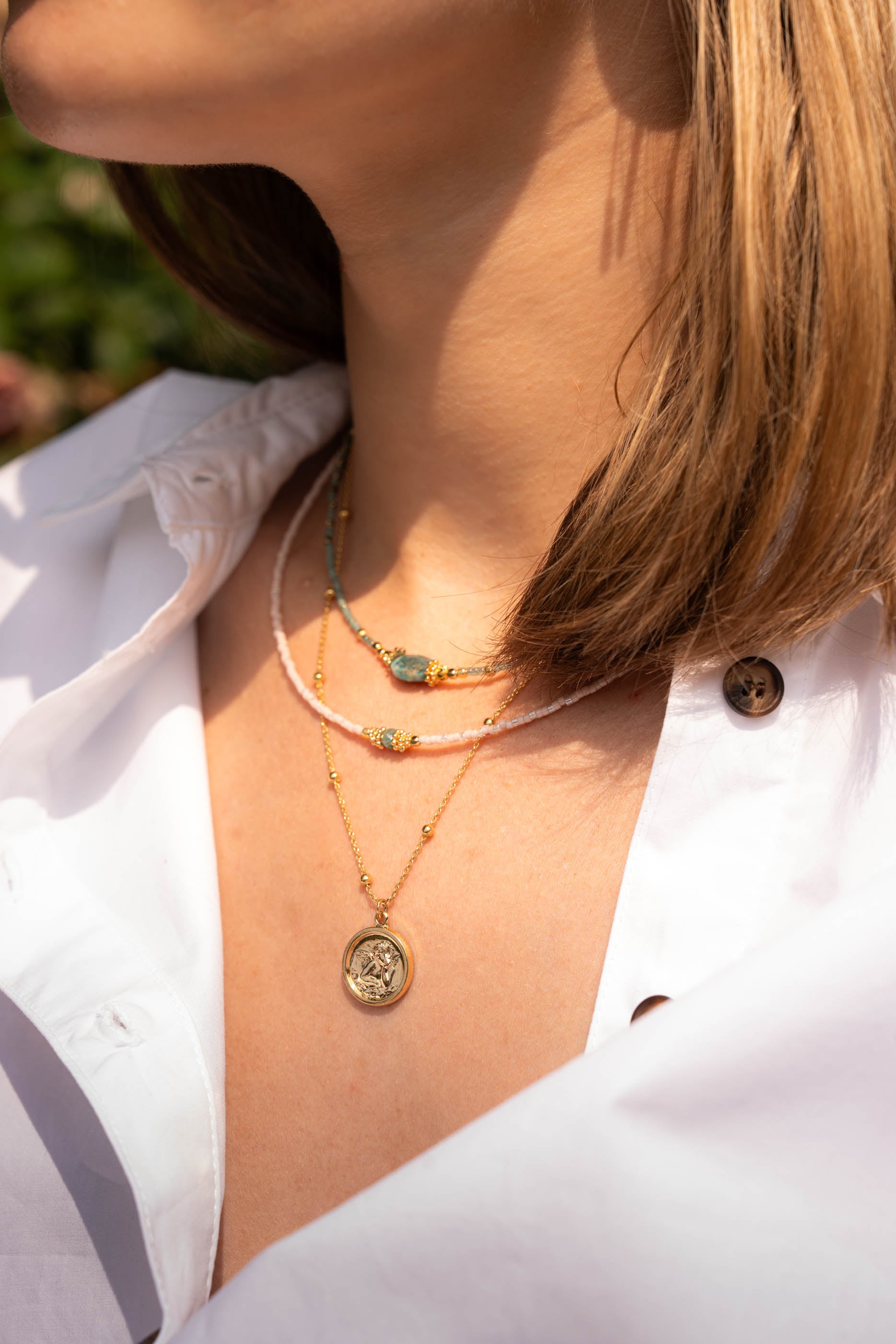 Collier Zelda vert