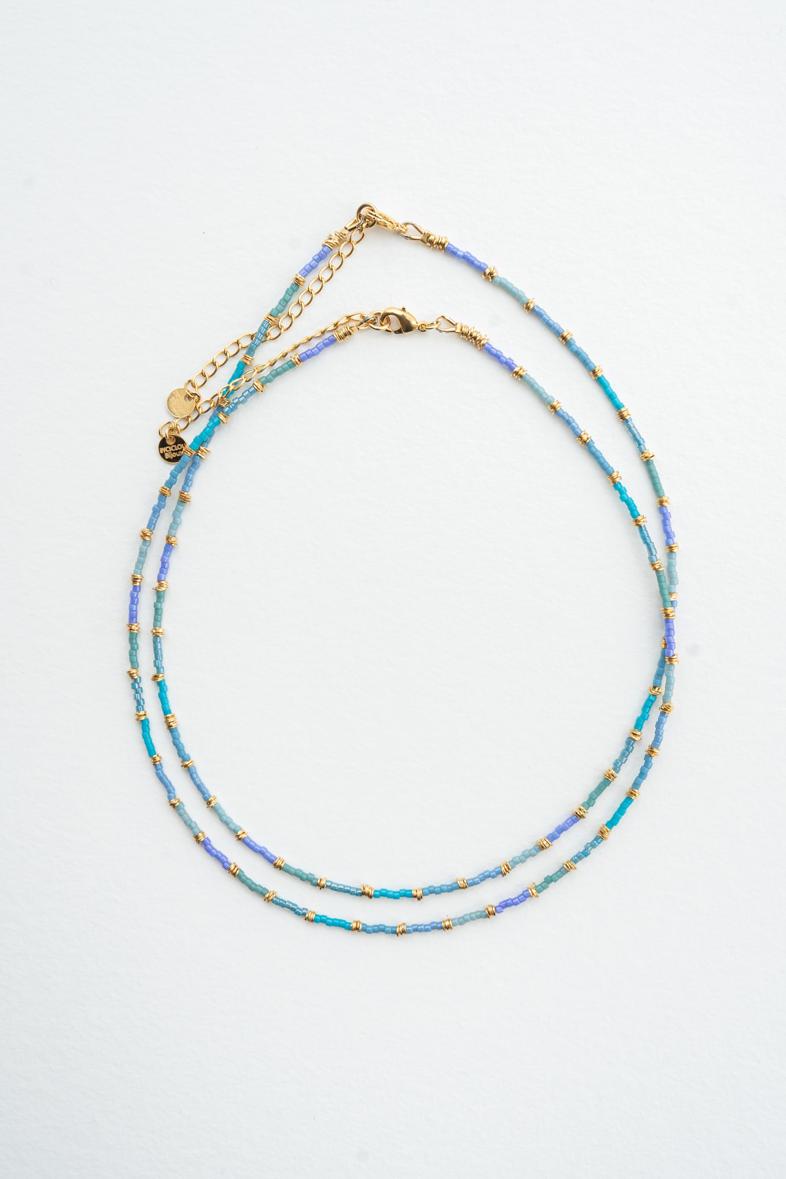 Collier Soda Bleu