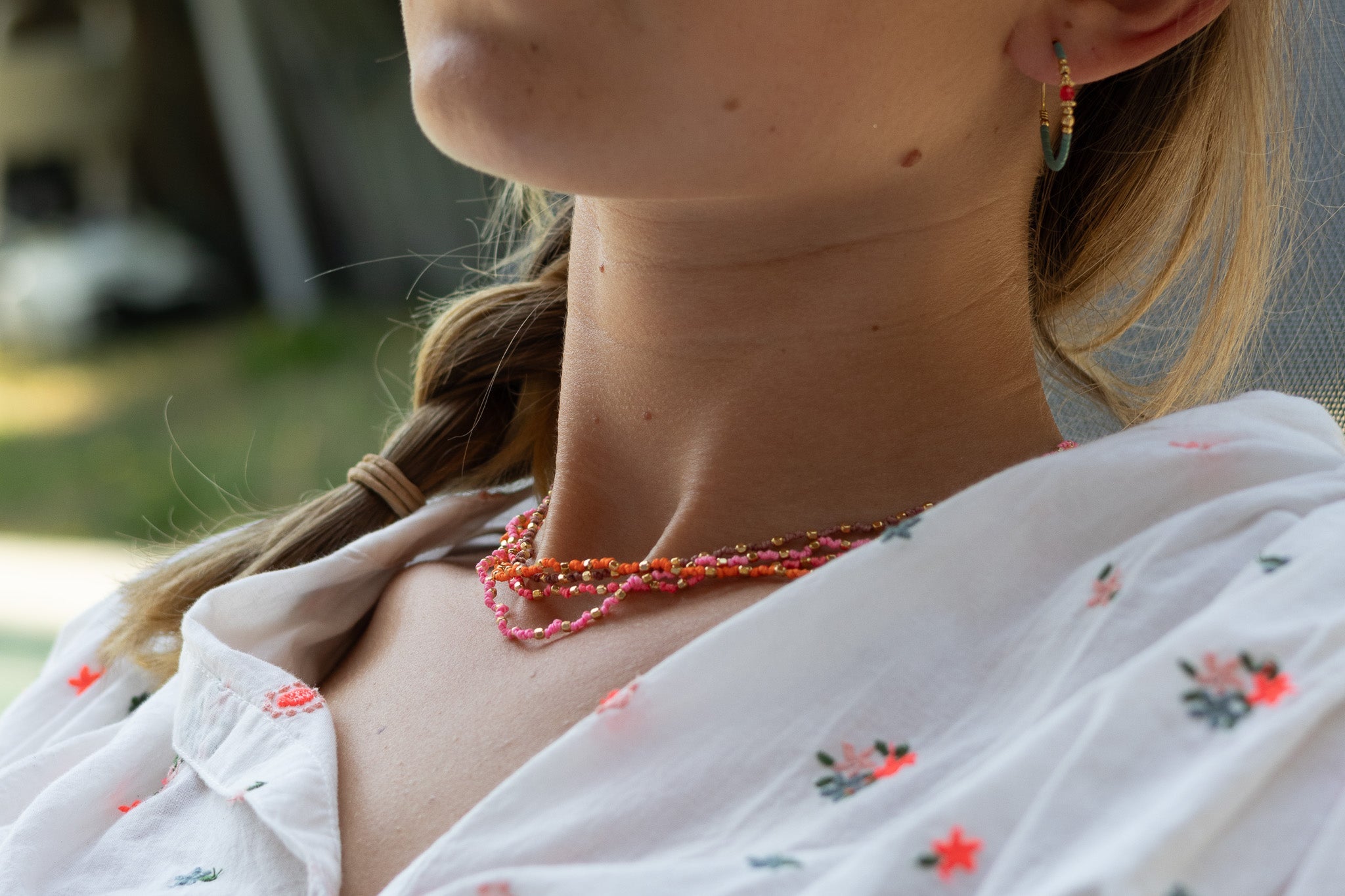 Colliers Ras de Cou sur Fil Faits Main — Perles & Couleurs | Byciclou Bijoux